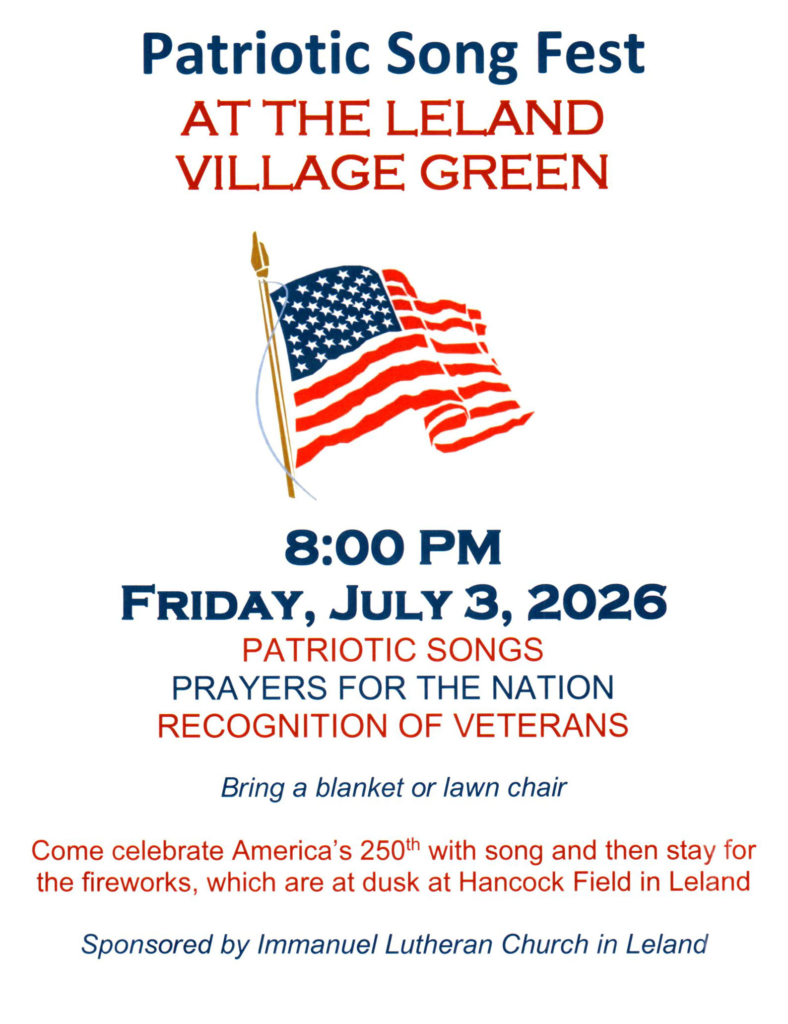 Patriotic Hymn Sing
